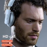Wireless Bluetooth 5.0 Headphones HIFI Stereo Flexible Adjustment Earphone With Microphone For PC Mobile Phone