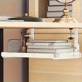 Adjustable hanger iron table Arlene, rectangular shelf for basement office