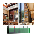 40cm Long Acrylic Wall Mounted Catalog Document Brochure Rack for Office Coffee Shop Display