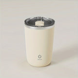 1pc Rechargeable Stainless Steel Automatic Stirring Cup for Coffee, Milk, and Tea