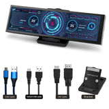 8.8 Inch IPS USB Secondary PC CPU GPU RAM HDD Temperature Monitoring LCD Monitor Screen 1920*480 HD-MI Driver Board
