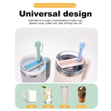 Reusable Baseball Cap Cover Replacement Long Silicone Straw For Stanley 203040oz 10mm