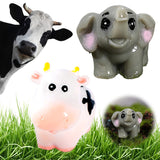 25/100Pcs Resin Miniature Kawaii Mini Cow Animals Micro Fairy Figurines Home Garden Decoration