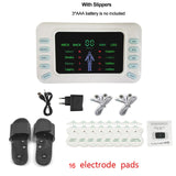 8 Mode Electric Tens Muscle Stimulator Ems Acupuncture Body Back Massager Digital Therapy Herald Massage Tool Electrostimulator