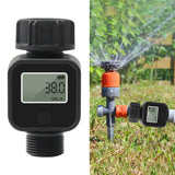 Digital 3/4“ Hose Meter Measure Consumption and Water w Rate with Quick Connectors for Outdoor Garden