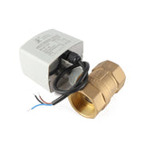Long-Lasting Manual Power Electric Actuator DN32 w Control Ball Vae Brass Plastic Material OEM ODM Supported Water Media