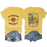 Loose Front And Rear Printed Short Sleeve