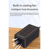 USB Charger High Quality 15 Ports HUB 100W Universal Wall Desktop Fast Charging Station Dock For Mobile Phone EU Plug