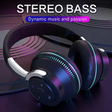 Bluetooth Headphones Wireless Headphone with Mic USB Adaptor Headset Noise Canceg Stereo Foldable Bass for TV Audio Earphone