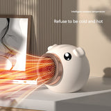 1pc, Cute Piggy Desktop Heater, Household Small Solar Electric Heater, Energy Saving High-end Small Office Bathroom Quick Heating Fan, Home Decor Room Decor Back To School Supplies Winter Essential