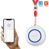 TUYA WiFi Wireless SOS Emergency Home Burglar Alarm Sensor Panic Button For Old Man Personal Self-Defense Smart Life App