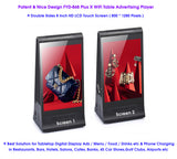 New FYD-868 Plus X Double Side Digital Kiosk Cloud CMS Restaurant Hotel Bar Table ADS Talker Totem Tabletop Advertising Display