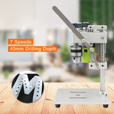 Mini Press Miniature Small Drill for Bench hine Variable Speed Drilg Chuck 1.5-10mm DIY Wood Metal