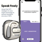 Learning hine, electronic earbuds, professional language dictionary, two-way instant translation device