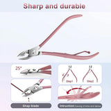 26 PCS Professional Clippers Pedicure Nail Cutter Scissor Cuticle Nipper Nails Tool Foot Face Grooming Kit Manicure Set
