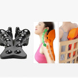 Humpback correction device, massage pillow, cervical spine home shoulder neck back traction device massager