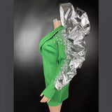 Hot selling sexy and fashionable suit style ultra short skirt, dress, performance, evening party host costume