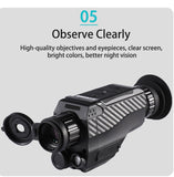 DT18 New 1080p for Hunting Digital Infrared Optical 8X Night Vision Monocular 0.5M-1000M Range Telescope