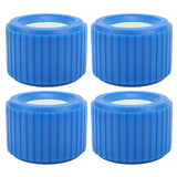 3in Wide Marine Ribbed Wobble Roller 108x75x19mm Blue PP High Temp Resistant for Boat Yacht Trailer