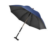 2-in-1 Rain Walking Rod Umbrella For Elderly
