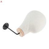 21 Inch Hat Rack Wig Stand Wall Mounted Mannequin Head Decorative Holder Hat Holder Rack Salon Mannequin Wigs Show Display Stand