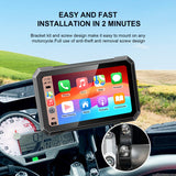 7 Inch Navigator 1000Nit Ips Toucreen Phone Motorcycle Navigation Support Wireless Carplay Android Auto Bluetooth