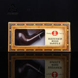 CRUSHER Ebony Resin Smoking Old Style Retro for Men Dry Burning Grass Herb Tobacco Pipe Cigarette Accessories