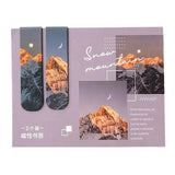 Series Double-sided Magnet Bookmark Romantic Cloud Sky Landscape Magnetic Bookmar Book Lovers for Reading