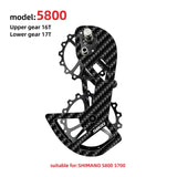 LTWOO UT Bicycle Ceramic Bearing Carbon fiber Jockey Pulley Set Rear Derailleurs Guide Wheel Ultegra DURA ACE / 105