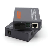 1pair HTB-GS-03 10/100/1000m 20KM SC Simplex mode Fiber Optic RJ45 Enternet Media Converter Netk fiber optic transceiver