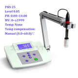 110/220V Digital Display Bench Desktop PH/MV/Temp Tester Acidity Meter Laboratory Water Quality Analyzer