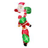 Christmas Decorations, Climbing Santa Iatable with Built-in LED Lights for Holiday Yard Wall Garden Window Decorations