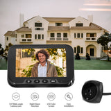 4.5'' 1080P 2MP LCD Digital Viewer Peephole Doorbell - For Apartment, Human Body Detection, Color IR Monitor, Security Camera