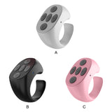 Phone Selfie Controller Wireless Ring Outdoor Flipping Button Pink