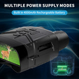 Infrared Night Vision Goggles 3'' Large Screen 4K Night Vision Binoculars Camera Take Photo Video Rechargeable Lithium Battery