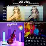 For 17cm Photo Full Color RGB Magnetic LED Fill Handheld Light Wand Vlog Stick