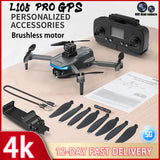 L105 PRO MAX Professional Drone 4K Dual Camera 360° Obstacle Avoidance Brushless Motor GPS 5G WIFI FPV Quadcopter RC Drones L200