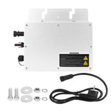 WVC 300W Solar Grid Tie Micro Inverter Aluminum Alloy IP65 Waterproof Micro Inverter for Solar Panel EU Plug 230V