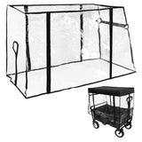 Camping Trolley Rain Garden Picnic Wagon Stroller Cart Waterproof Cover With Double Zips Outdoor Hiking Accessories