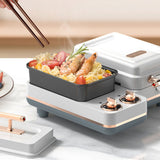 Multi-functional 3 In 1 Breakfast Making hine Non-Stick Replaceable Sand Waffle Toast Maker With Steamed Function
