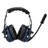 Retevis EH050K Dual Needle Noise Cancelling Headphones with K-Head - C9067