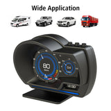 Car Head Up OBD2 HUD Universal BeiDou GPS With Multiple Alarm HD Display Screen Digital Clock Altitude Date Speedometer