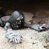 Halloween Crawg Ghost Shrilg Sound Voice-activated Party Props Creepy Horror Decorations for Garden Porch Courtyard