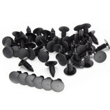 50PCS Auto Fastener 8mm Hole Nylon Clips Fender Bumper Shield Retainer Plastic Rivet For Universal Car Automobile Snap