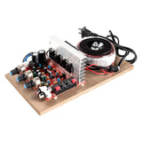 DIY Modified 200W Audio Power Amplifier - Aluminum Plate Stereo Digital Amplifier with USB for HiFi Speaker - US Plug
