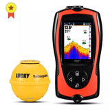 LUCKY FF1108-1CWLA Rechargeable Wireless Sonar for 45M Water Depth Echo Sounder Fishing Portable Fish Finder