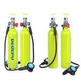 Oxygen Tank Snorkeg Portable Lung for Under 15-25 Minutes Scuba Diving Mask Combination