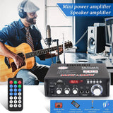 600W Home Amplifiers Audio Bluetooth Amplifier Subwoofer Support USD SD HiFi Radio With 2 Mic Professional