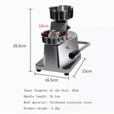 Manual patty Commercial burger hine Stainless steel Fast food restaurant pie press