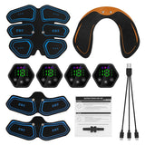Muscle Stimulator EMS Abdominal Hip LCD Display Toner USB Abs Fiess Training Home Gym Body Slimming Waist Trainer